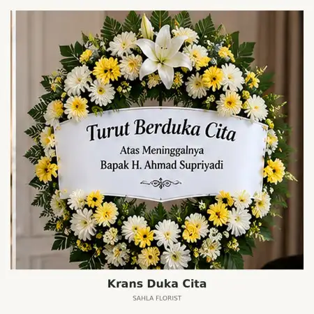 Krans Bunga Duka Depok